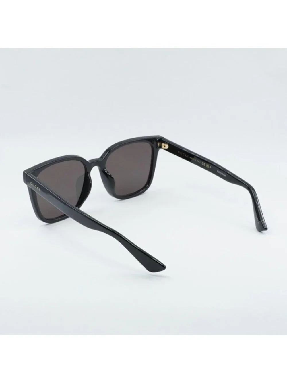 Gucci GG1346SK 002 Sunglasses Black Square Frame, Brown Polarized Lenses